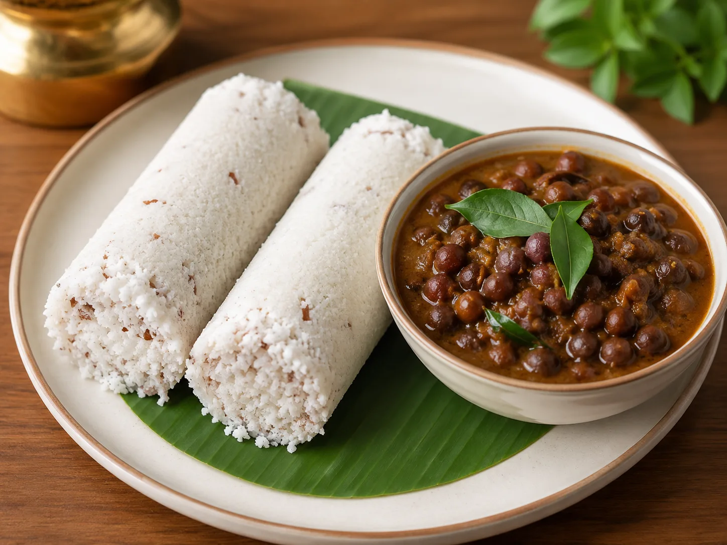 Puttu with Kadala Curry