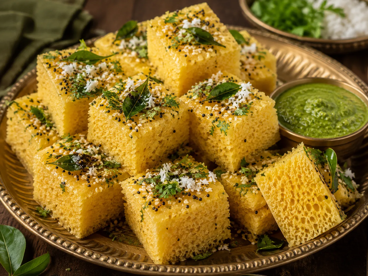 Soft Khaman Dhokla Recipe